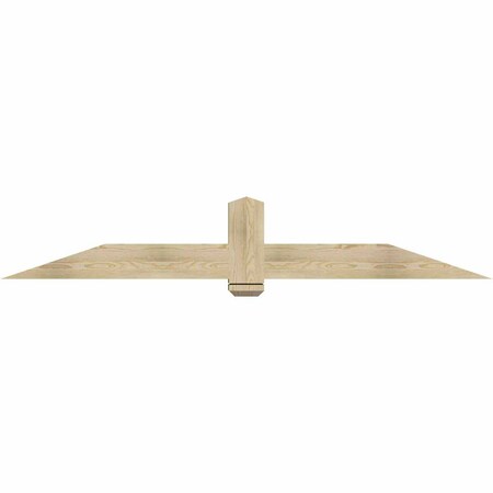 Ekena Millwork Eugene Rough Sawn Timber Gable Bracket, Douglas Fir, 84"W x 14"H x 6"D x 6"F, 4/12 Pitch GBW084X14X0606EUG00RDF